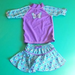 UV Skins swim set butterfly